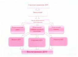 Схема структура и органы управления МБДОУ ДС КВ №5